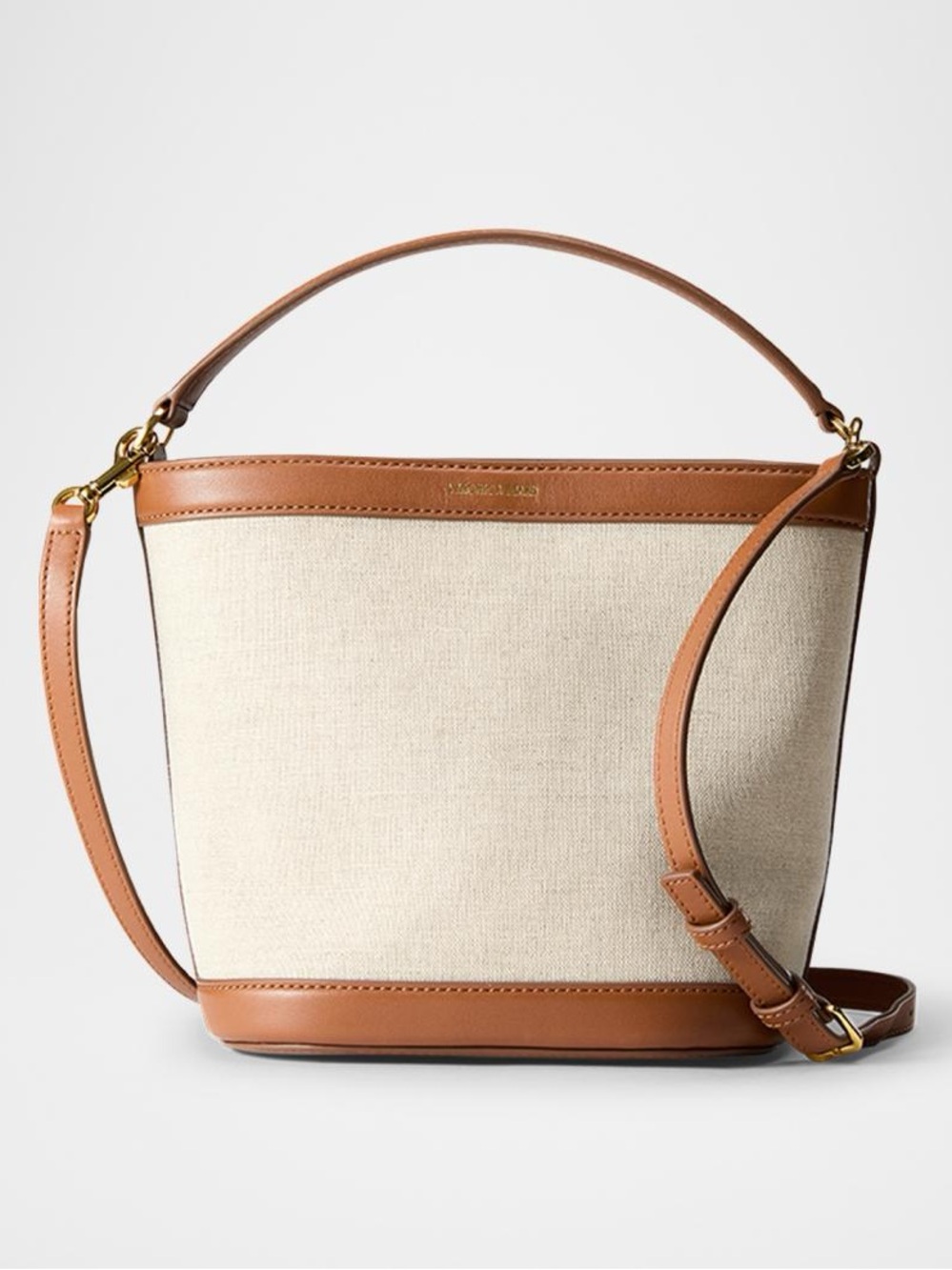 Veronica Beard Canvas & Leather Bucket Bag Mini NWT